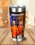 Vaso personalizado para 2 mascotas 'Holland Doggos'