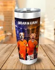 Vaso personalizado para 2 mascotas 'Holland Doggos'