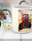 Taza personalizada con 3 mascotas 'The Hot Rod'