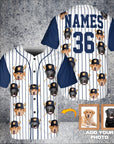 Camiseta de béisbol personalizada de los Detroit Doggo Tigers