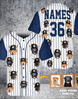 Camiseta de béisbol personalizada de los Detroit Doggo Tigers