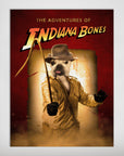 Póster personalizado para mascotas 'The Indiana Bones'