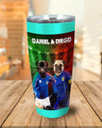 Vaso personalizado para 2 mascotas 'Italy Doggos'