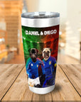 Vaso personalizado para 2 mascotas 'Italy Doggos'