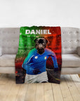 Manta personalizada para mascotas 'Italia Doggos Soccer'