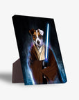 Lienzo personalizado para mascotas 'Doggo-Jedi'