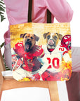 Bolsa de tela personalizada para 2 mascotas 'Kansas City Doggos'