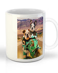 Taza personalizada para 2 mascotas 'Kawadawgi Riders'