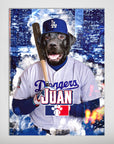 Póster de mascota personalizada 'Los Angeles Doggers'