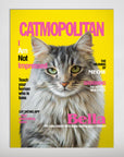 Póster de mascota personalizada 'Catmopolitan'