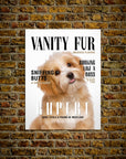 Póster de mascota personalizada 'Vanity Fur'