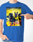 Camiseta personalizada para 2 mascotas 'Michigan Doggos'