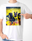 Camiseta personalizada para 2 mascotas 'Michigan Doggos'