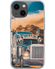 Funda personalizada para teléfono con 2 mascotas 'The Truckers'