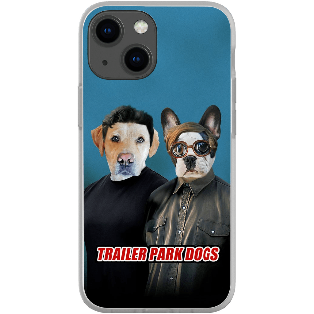 &#39;Trailer Park Dogs 1&#39; Funda personalizada para teléfono con 2 mascotas