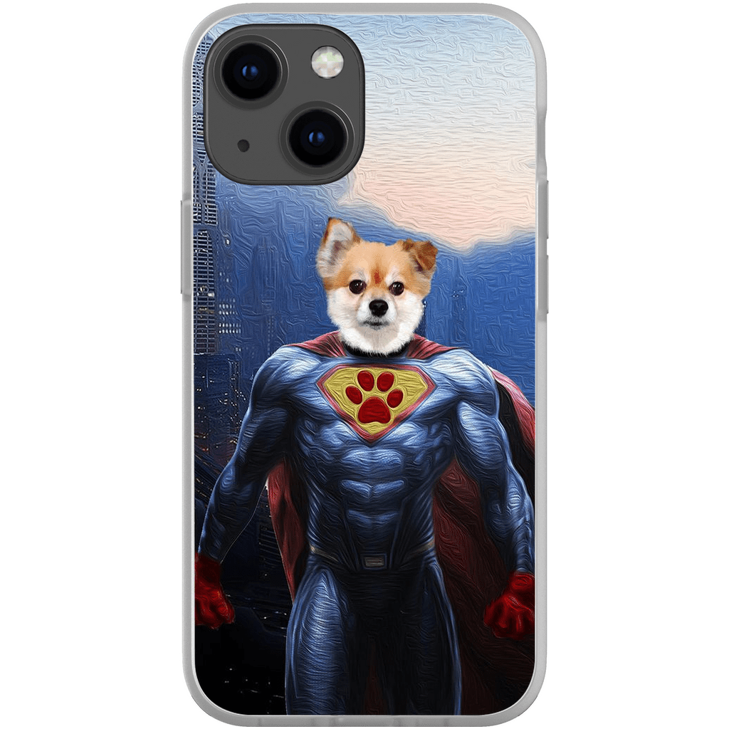 Funda personalizada para teléfono con mascota &#39;Super Dog&#39;