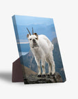 Lienzo personalizado para mascotas 'The Mountain Doggoat'