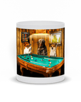 Taza personalizada con 3 mascotas 'The Pool Players'