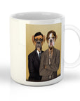 Taza personalizada para 2 mascotas 'The Woofice'