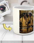 Taza personalizada para 2 mascotas 'Dog Busters'