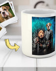 Taza personalizada para 2 mascotas 'Juego de Huesos'