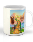 Taza personalizada para 2 mascotas 'The Rainbow Bridge 2 Pet'