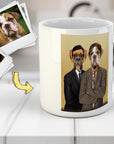 Taza personalizada para 2 mascotas 'The Woofice'