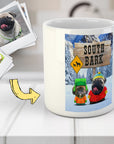 Taza personalizada para 2 mascotas 'South Bark'