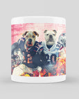 Taza personalizada para 2 mascotas 'New England Doggos'