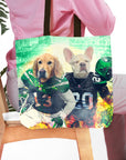 Bolsa de tela personalizada para 2 mascotas 'New York Jet-Doggos'