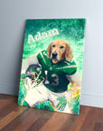 Lienzo personalizado para mascotas 'New York Jet-Doggos'