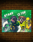 Póster Personalizado para 2 mascotas 'Oregon Doggos'