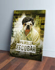 Lienzo Personalizado para Mascotas 'Pawblo Escobar'