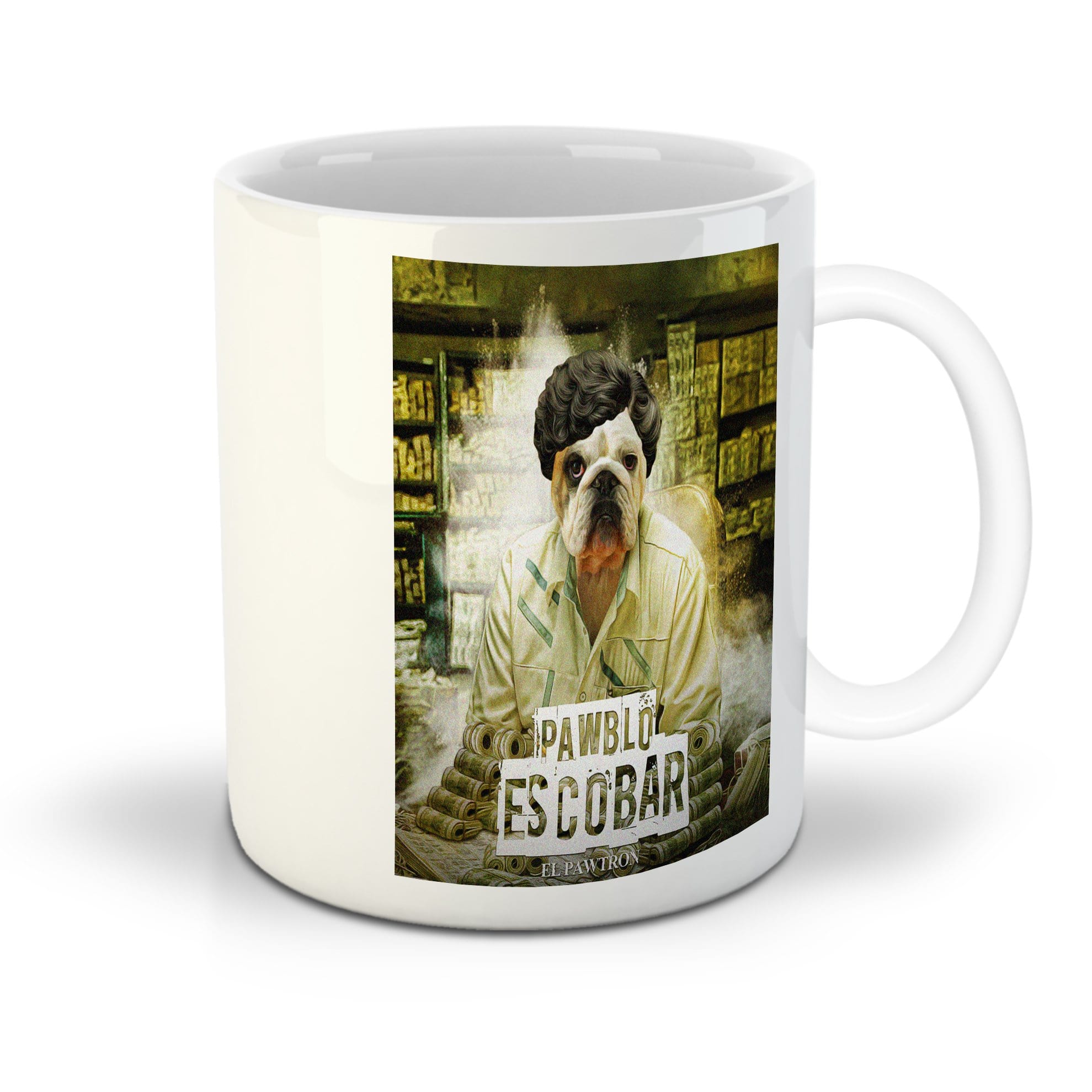 Taza Personalizada para Mascota &#39;Pawblo Escobar&#39;