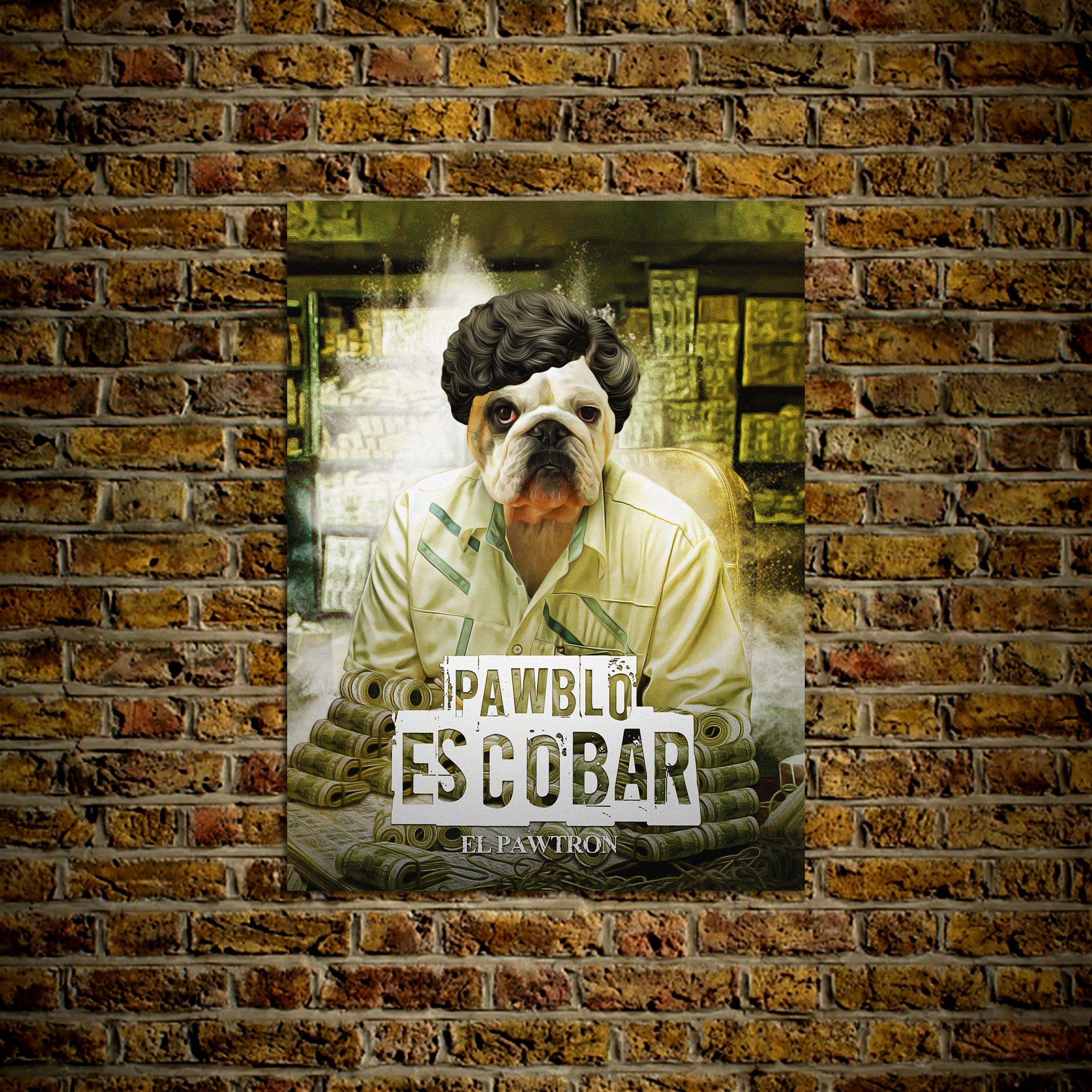 Póster Mascota personalizada &#39;Pawblo Escobar&#39;