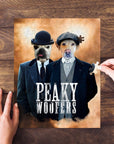 Rompecabezas personalizado de 2 mascotas 'Peaky Woofers'