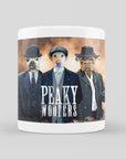 Taza personalizada para 3 mascotas 'Peaky Woofers'