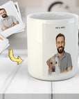 Taza moderna personalizada para mascotas y humanos