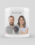 Taza personalizada moderna para mascotas y humanos