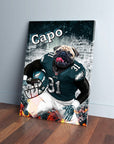 Lienzo personalizado para mascotas 'Philadelphia Doggos'