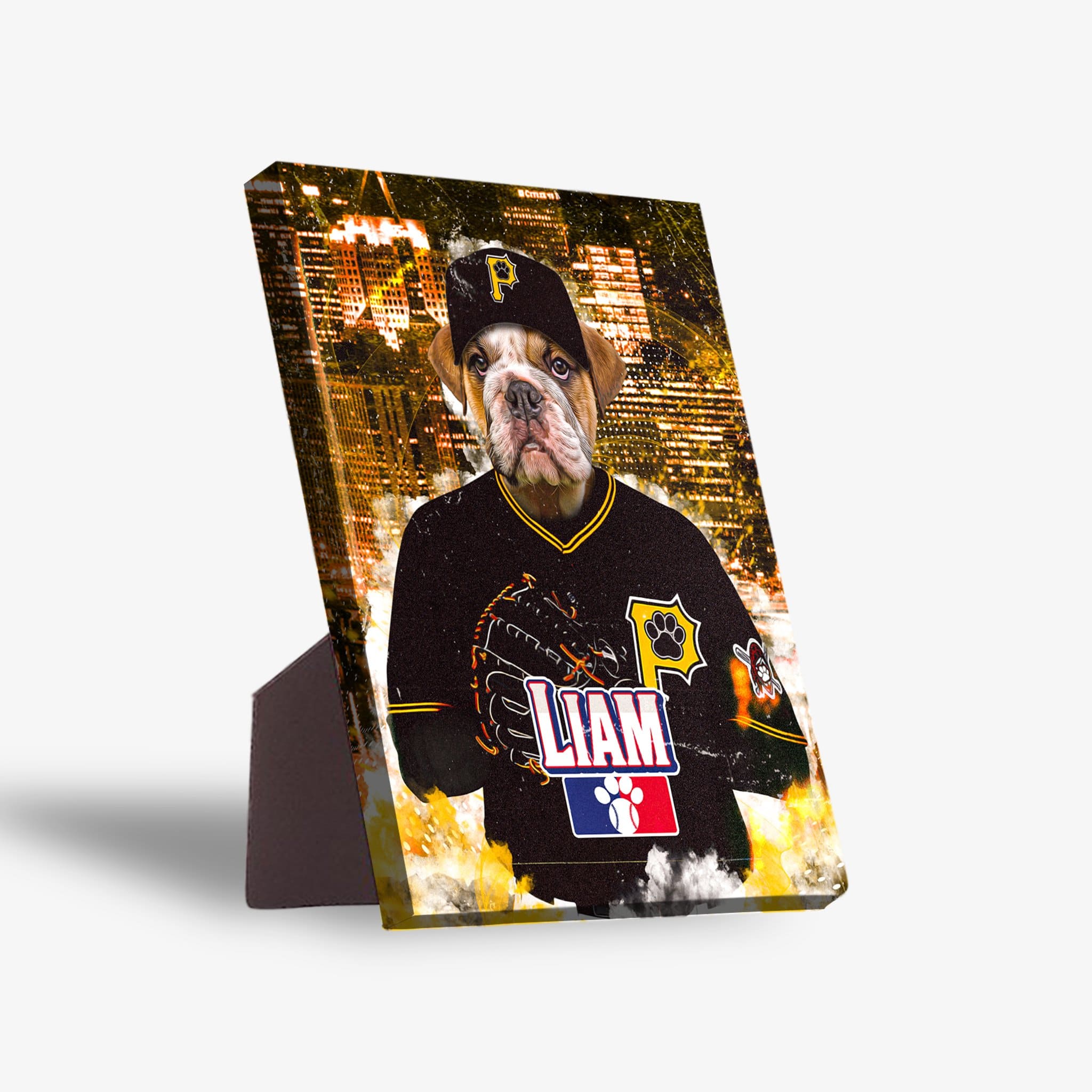 Lienzo personalizado para mascotas &#39;Pittsburgh Pawrates&#39;