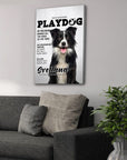 Lienzo personalizado para mascotas 'Playdog'