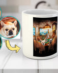 Taza Personalizada con 3 Mascotas 'Los Jugadores de Poker'