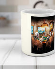 Taza Personalizada con 7 Mascotas 'Los Jugadores de Poker'