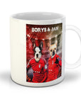 Taza personalizada para 2 mascotas 'Dogos de Polonia'