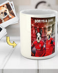 Taza personalizada para 2 mascotas 'Dogos de Polonia'