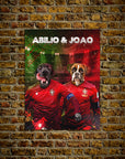 Póster Personalizado para 2 mascotas 'Portugal Doggos'