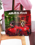 Bolsa Tote Personalizada para 2 Mascotas 'Portugal Doggos'