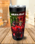 Vaso personalizado para 2 mascotas 'Portugal Doggos'