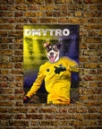 Póster Mascota personalizada 'Ukraine Doggos Euro Football'